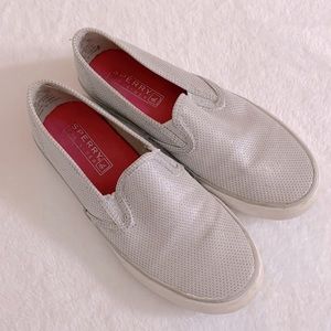 Sperry | Top-Sider Seaside Slip On Mesh Sneaker YG54592 Silver Metallic (1.5)